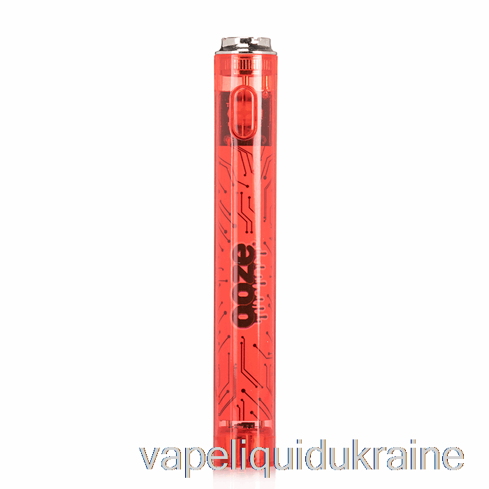 Vape Ukraine Ooze Slim 400mAh CLEAR 510 Vape Battery Ruby Red